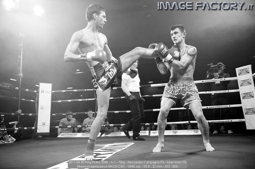 2011-04-30 Ring Rules 3095 - K-1 - 70kg - Alessandro Campagna ITA - Iulian Imeri ITA